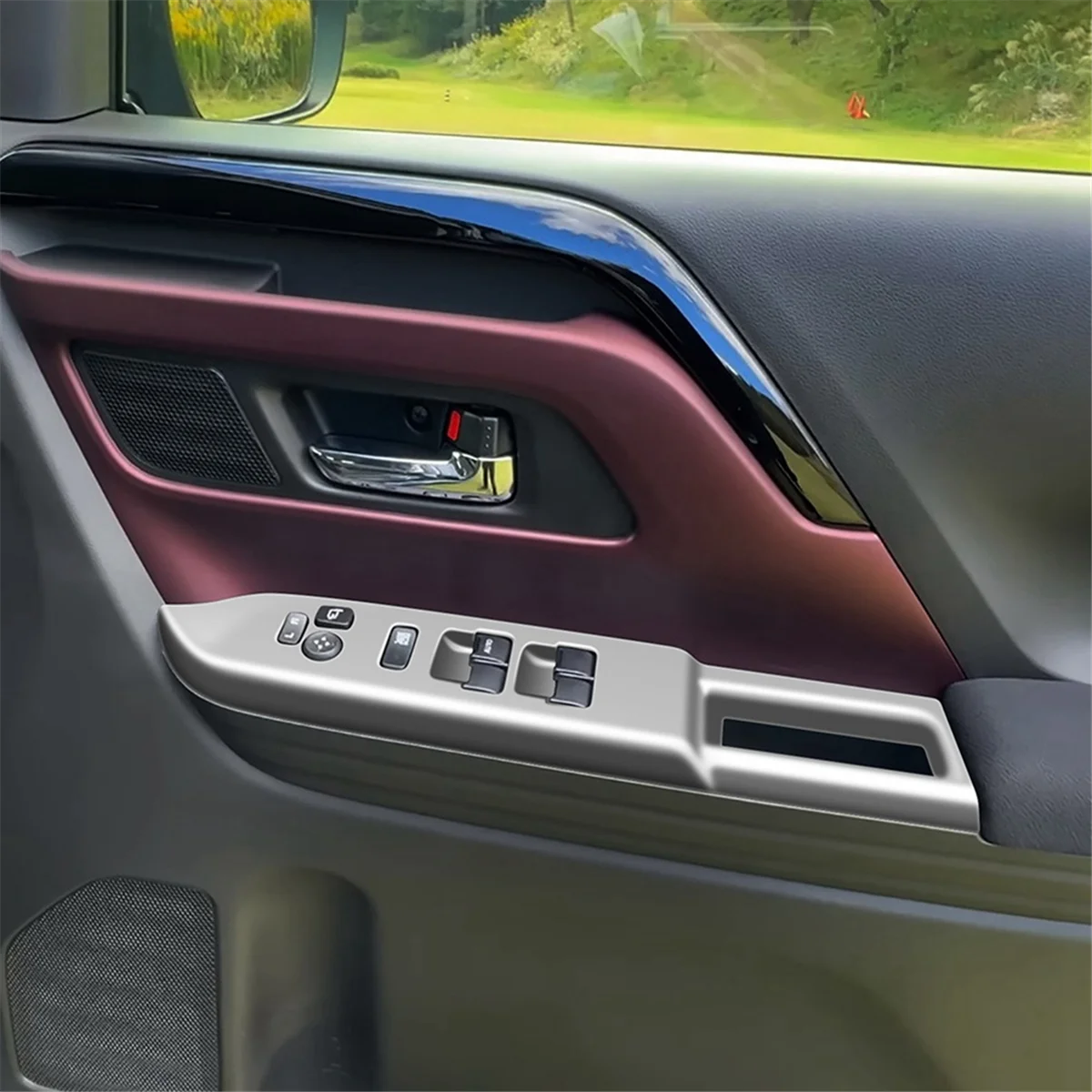 Autoruitglas Lifter Schakelpaneel Cover voor SPACIA/SPACIA Custom MK04 Serie 2024 RHD Zilver