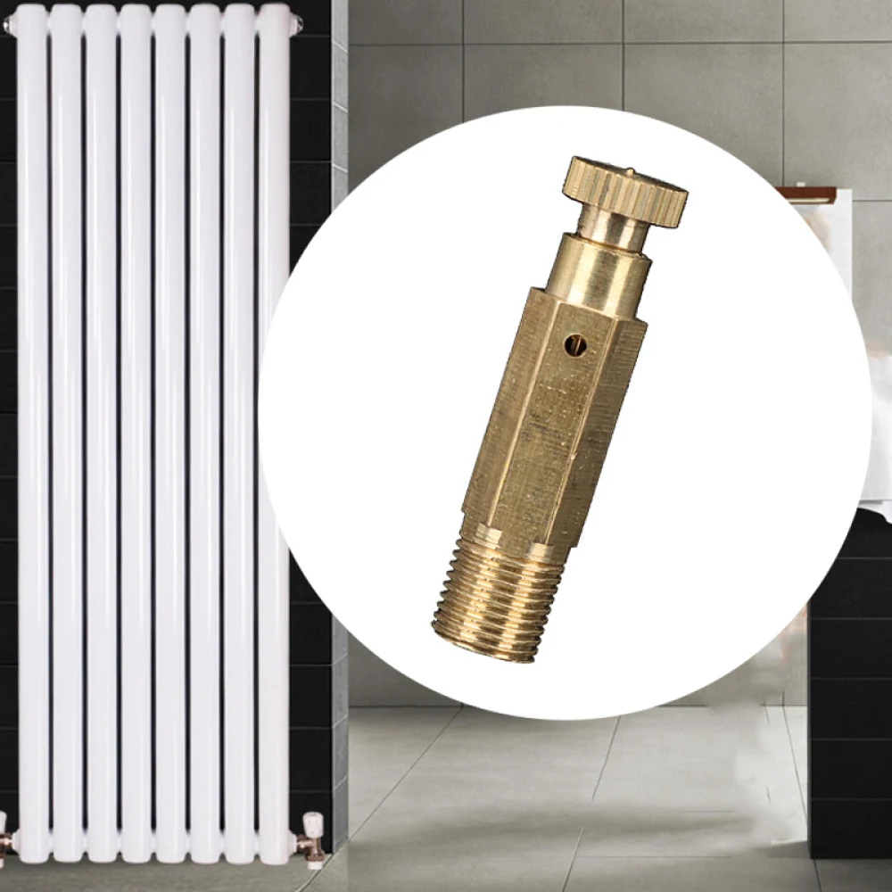 1pcs Manual Air Vent Thread 9.5mm Male Thread Radiator Air Vent Bleeding Plug Valve Household Hardware Accessories