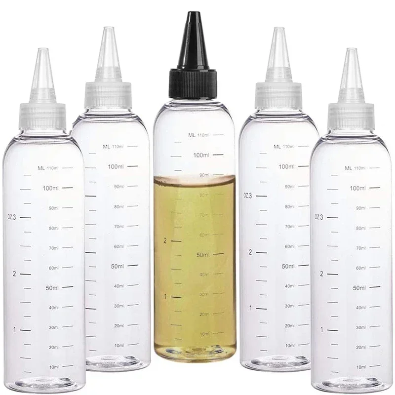 5PCS 30ml-500ml Leere Kunststoff Transparenten Spitz Mund Absolvierte Flaschen Wasser Flasche Vape Flüssigkeit Dropper Flasche DIY tinte tank