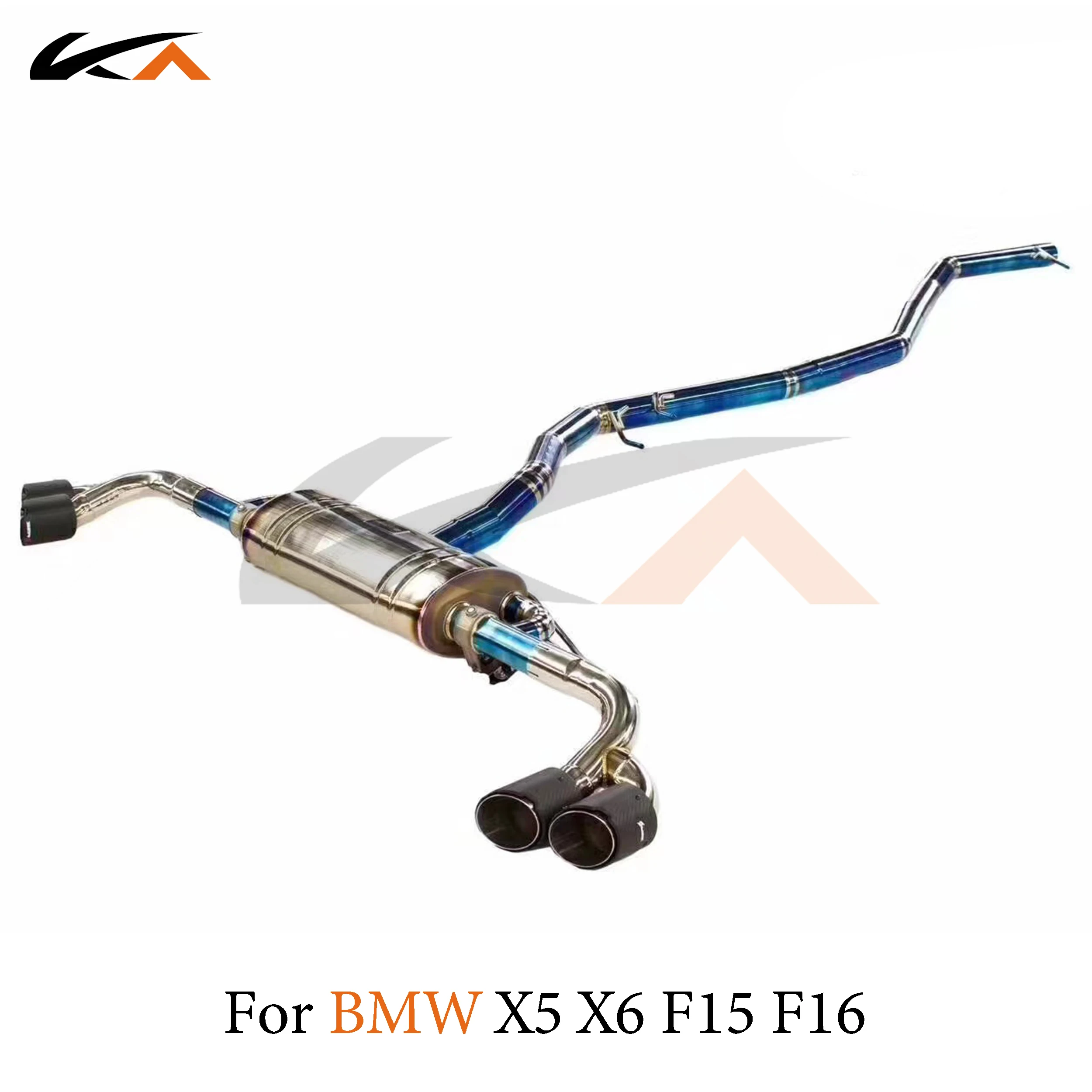 

KA Tuning exhaust system parts titanium alloy catback for BMW X5 X6 F15 F16 N55 3.0 rear section performance muffler valve