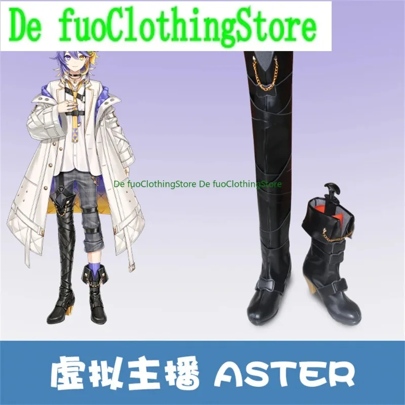 Defuo Hololive Aster Arcadia Cosplay Schoenen Laarzen Spel Anime Spel Rollenspel Halloween Party Props Schoenen Laarzen