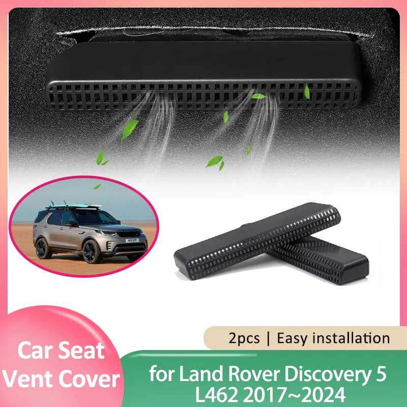 for Land Rover Discovery 5 L462 2017~2024 Seat Air Vent Cover Under Floor Ventilation Outlet Grille Footwell Duct Accessories