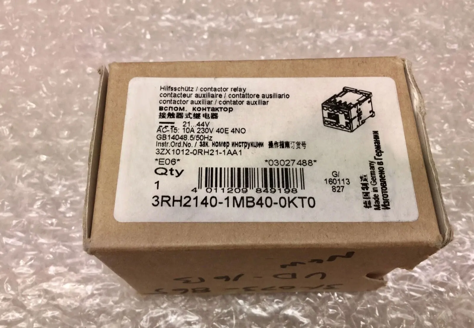 

Совершенно новый 3RH2140-2XB40-0LA2 3RH2140-2MB40-0KT0 3RH2140-1MB40-0KT0 Гарантия один год