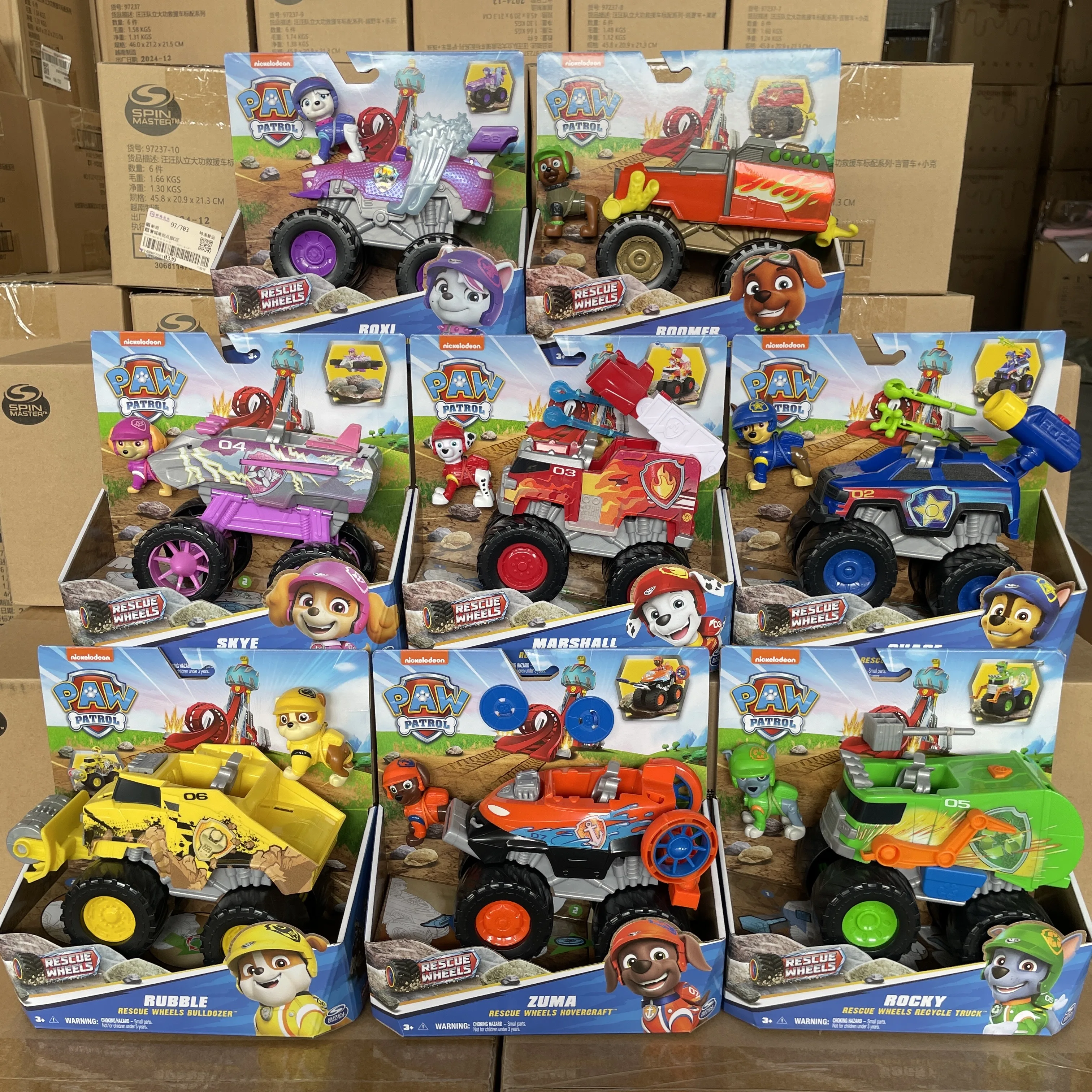 100% حقيقية باو باترول الإنقاذ عجلات أنيمي عمل الشكل لعبة Patrulla Canina كبسولة لعب الاطفال دمى الأطفال هدية عيد ميلاد #1