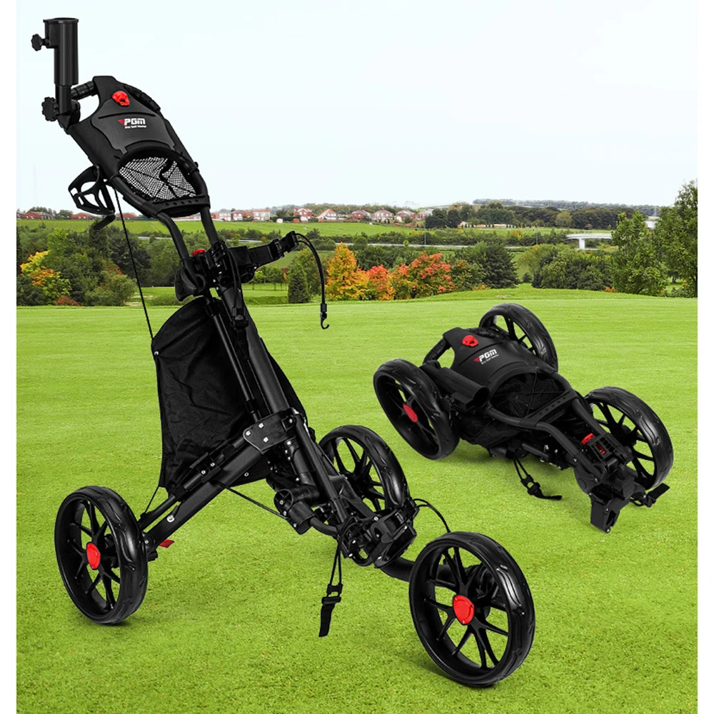 PGM Golf Cart Household Folding Trolley Carrying and Pulling Goods Trailer Shopping Trolley Portable Luggage Pulling Cart