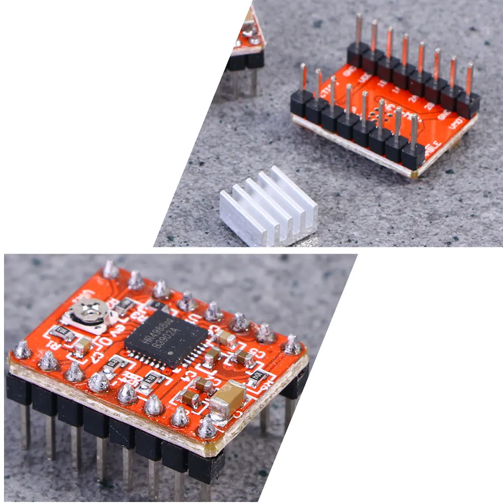 

5 Pcs Controller 3d Printer Accessories Stepper Motor Driver Pcb Module Pololu A4988