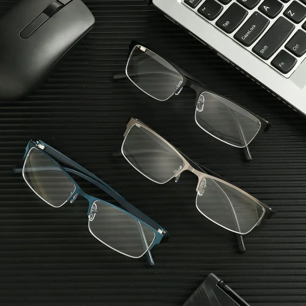 Reading Glasses Myopia Glasses New Men's Frame Business Blue Light Proof Glasses Frame Classic Myopia Glasses -100 to -600 image 3