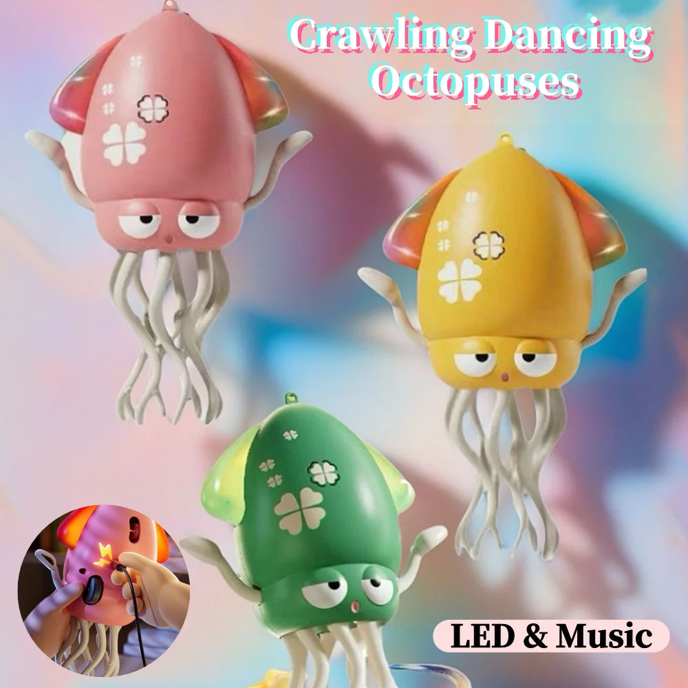 Dancing Octopus Kid Electronic Pet Toys Cartoon Interactive Development Moving Education Toddler Toy Gift Creative birthday gift
