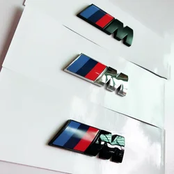 BMW M LOGO Fender Emblem Badge Rear Trunk Badge For X1 X3 X5 X6 1 3 5 7 Series M Sports Sticker Car Accessories Styling