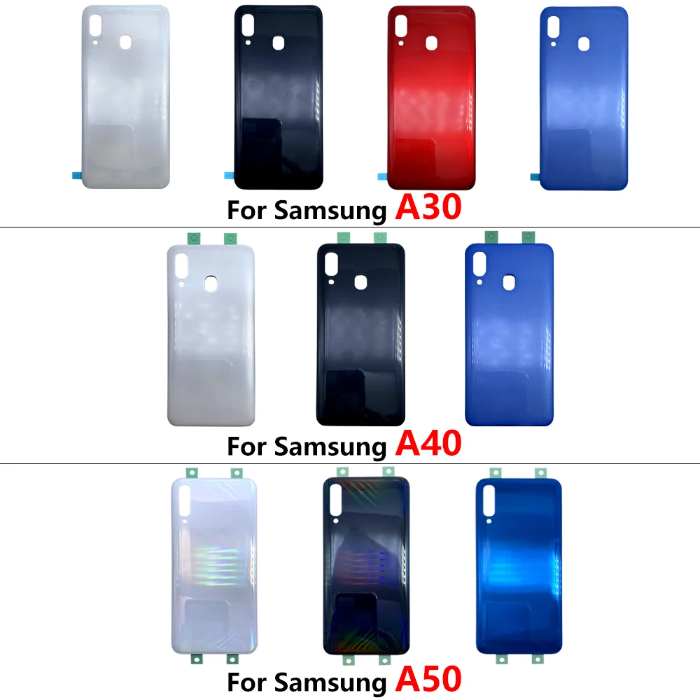 NEW For Samsung A30 A40 A50 A70 A80 Housing Case Replacement Battery Back Cover With Adhesive Sticker Parts