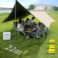 Mountainhiker outdoor camping large canopy portable foldable camping large canopy rainproof sunscreen picnic tent