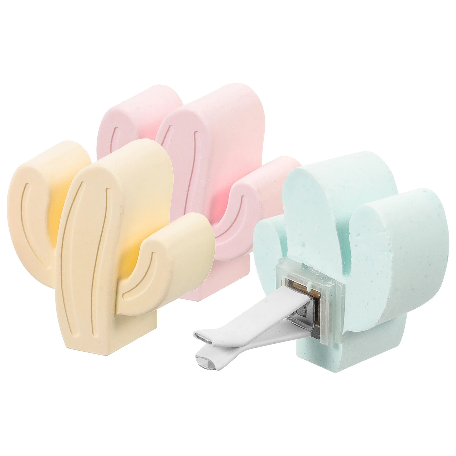 

3 Pcs Car Scent Clips Decorations Accessories Fragrance Boho Cactus Freshener Vents