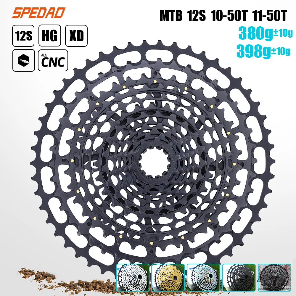 SPEDAO Bike Cassette 10-50T 11-50T Freewheels Fits XD Super Light