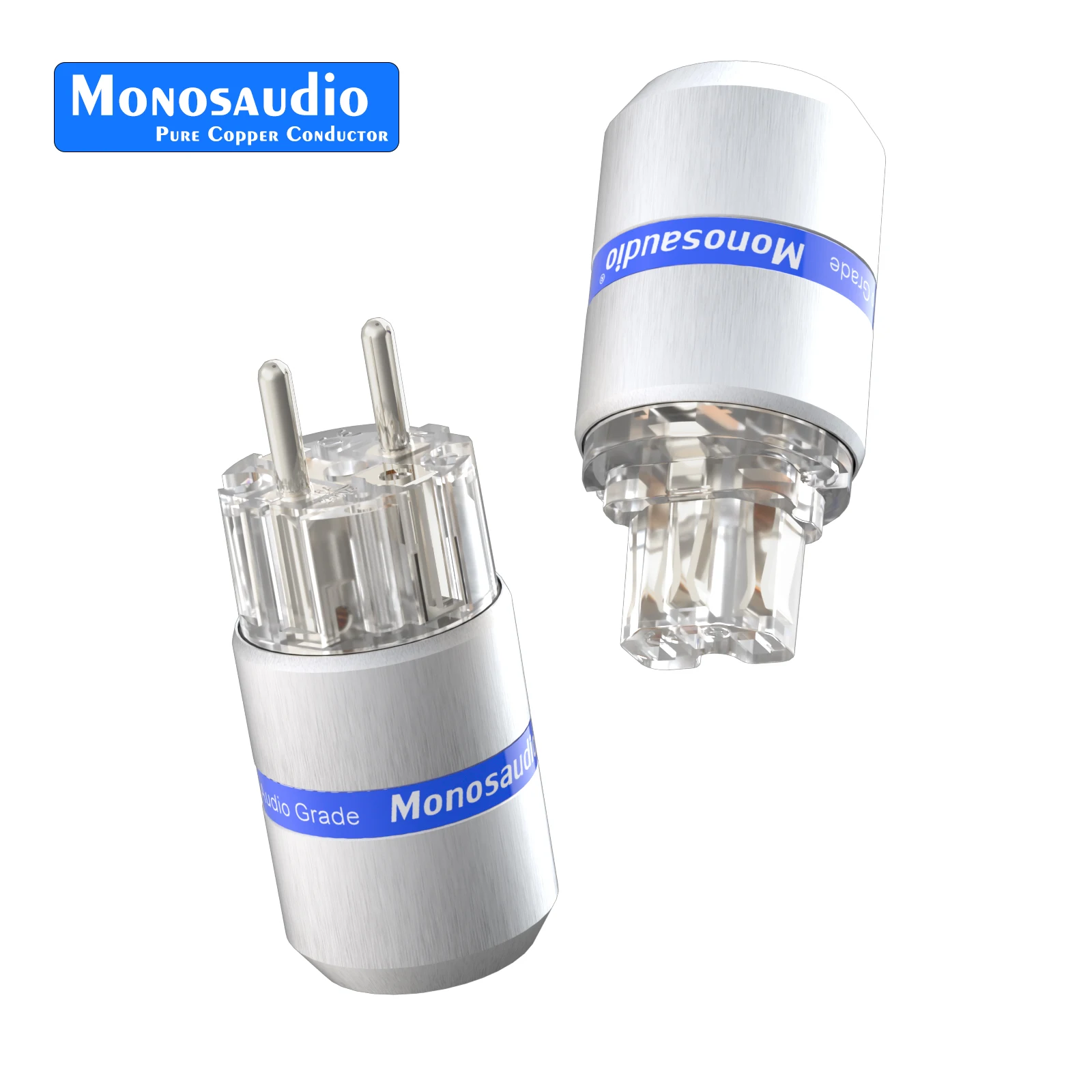 

Monosaudio EMF107 Аудиоразъем питания 4N 99,998% чистая медь, золото/родиевое покрытие, версия для ЕС/США, Hi-Fi IEC C15, гнездовой разъем