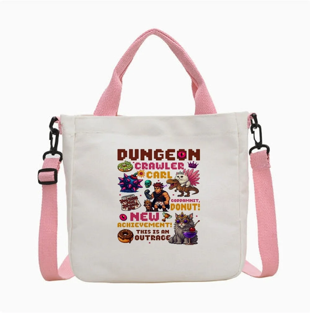 Dungeon Crawler Carl tote bag foldable grocery y2k einkaufstasche torba na zakupy woman