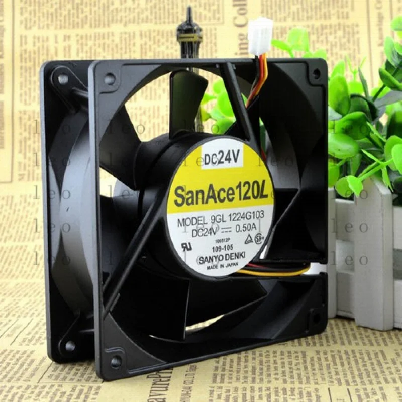 

YY 12038 109GL1224G107 24V 0.50A double bearing cooling fan #F4