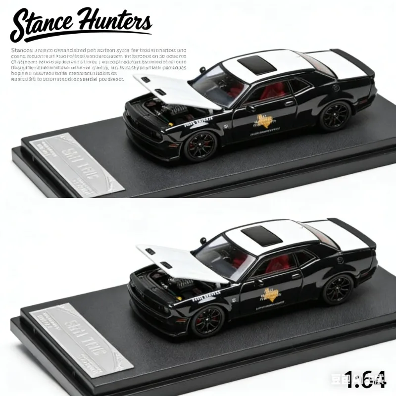 sh-1-64-dodge-challenger-srt-hellcat-cast-alloy-static-car-model-boys'-holiday-gift-toy-adult-collection-decoration-item