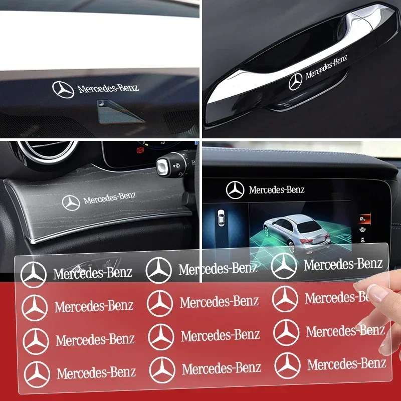 Car Goods Brake Caliper Badge Sticker Decorate Decal For Mercedes Benz AMG W204 W205 W212 W213 W221 W117 W177 W246 GLA GLC CLA A