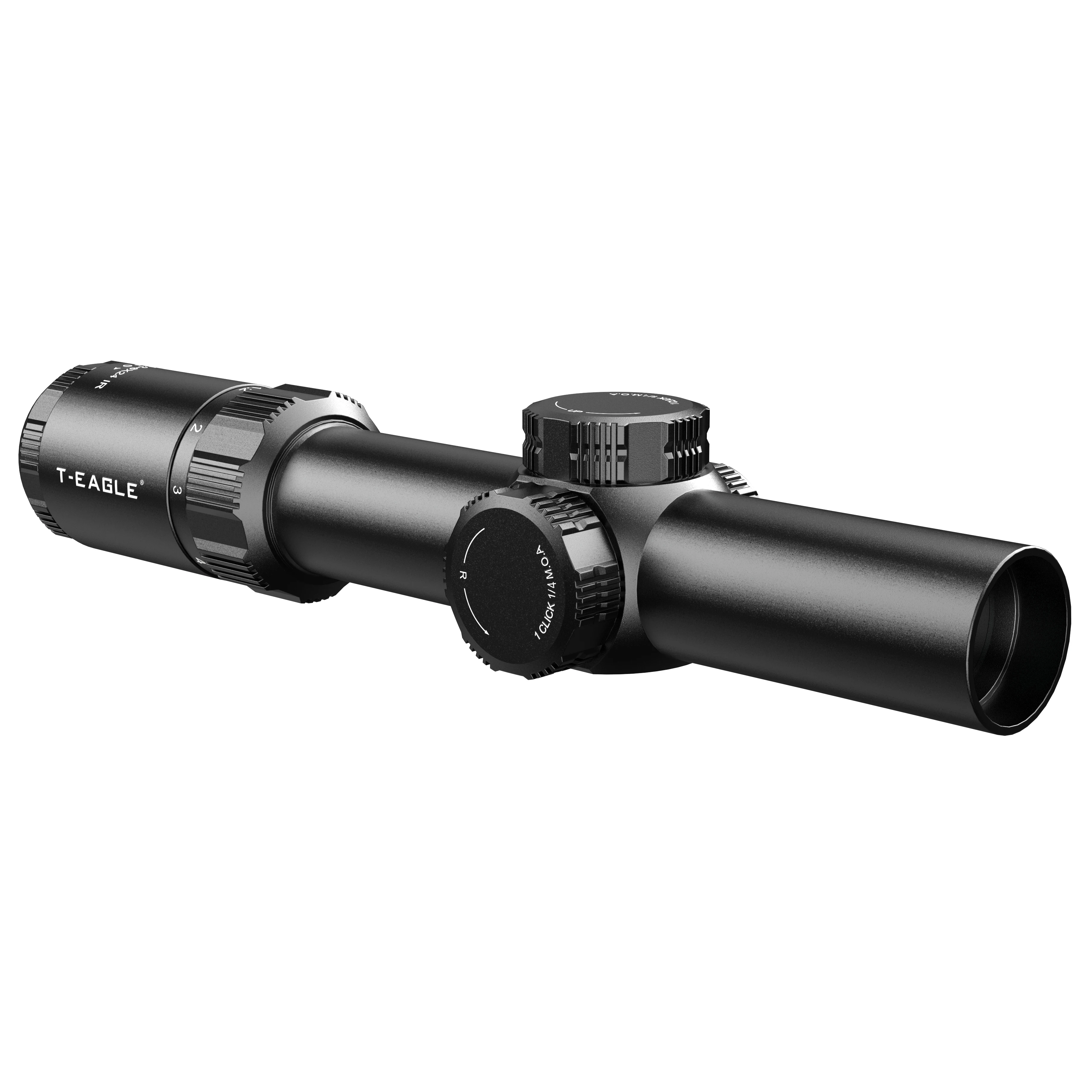 T-EAGLE EOX 1.2-6X24IR Tático LPVO Alcance de Rifle Curto Para Caça  Com Iluminado 1/4 MOA Airsoft Sight Scopes Red and Green