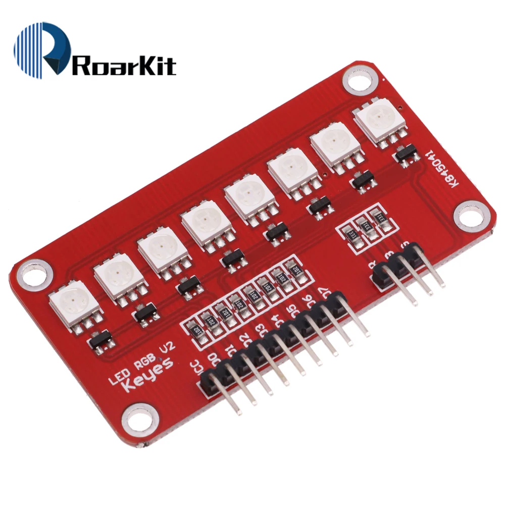 5/10PCS Full Color RGB 5050 LED SCM Printed Circuit Board Control Controller Module PCB Design For Arduino AVR ARM Red