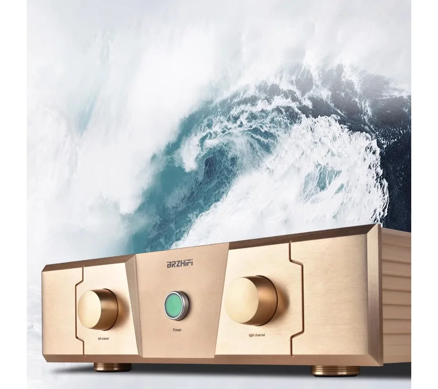 1: 1 Clone FM ACOUSTICS Classic Machine FM300A, Gold Version All Aluminum Chassis FM300A, 80WX2 8Ω, 150WX2 4Ω FM300A