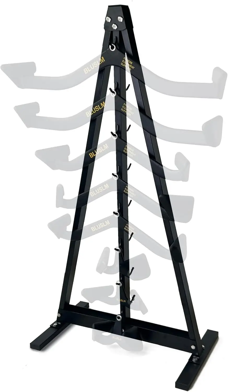 

Gym Fitness Lat Pull Down Bar Storage Ra For Mag Grip, Heavy Duty A-Frame Stand For Lat Pulldown Attachments & Lat Bar
