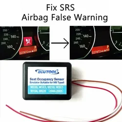 OBD2 Car Airbag Sensor Emulator Passenger Seat Occupancy Mat Bypass for Mer-cedes-Be-nz W163 W168 W203 W210 sensor simulator