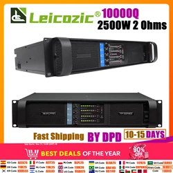 Leicozic-パワーアンプ2500W,10000q,4チャンネル,tdクラス,リニアネットワーク,強力なオーディオ,プロフェッショナルステージパフォーマンス