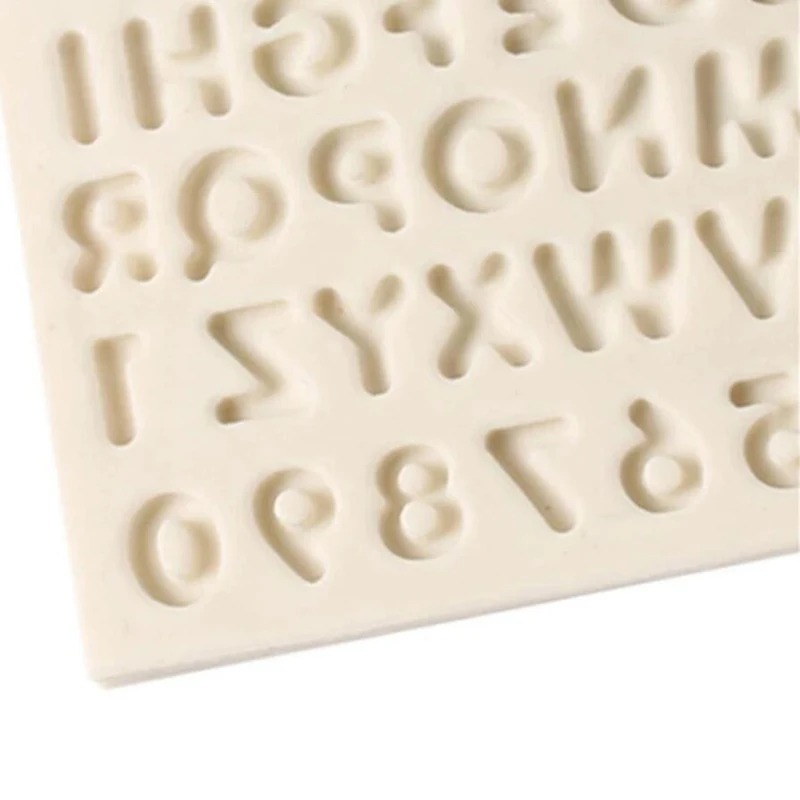 Silicone Letters Numbers Fondant Cake Mold DIY Sugarcraft Chocolate Baking Decor view 5