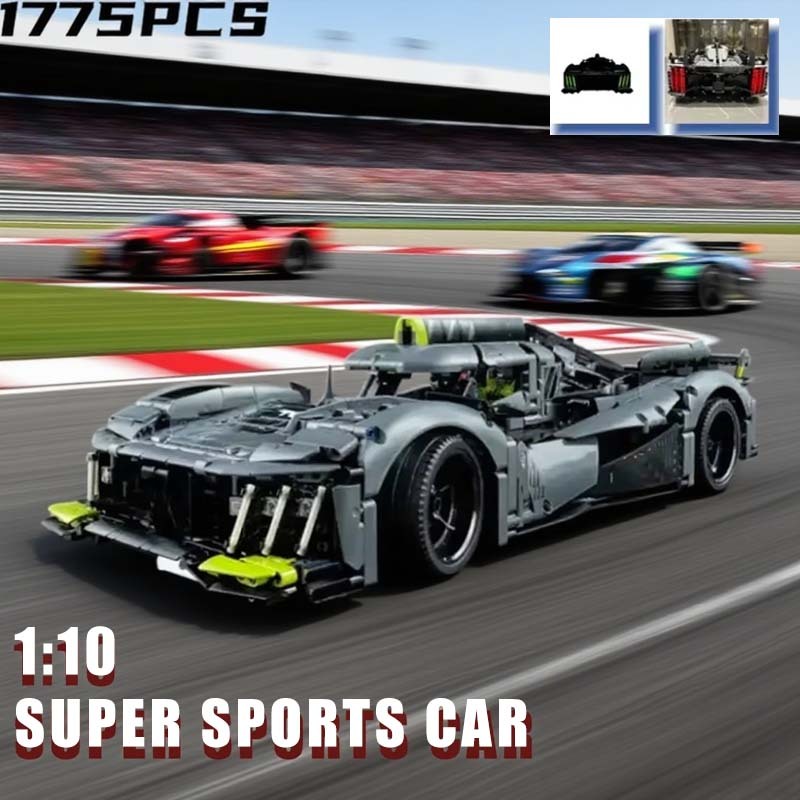  1:10 Scale 2026 New 1775Pcs Racing Sport Car Model Building Kit Adult And Kids Mechanical Speed Supercar Christmas Holiday Gifts 