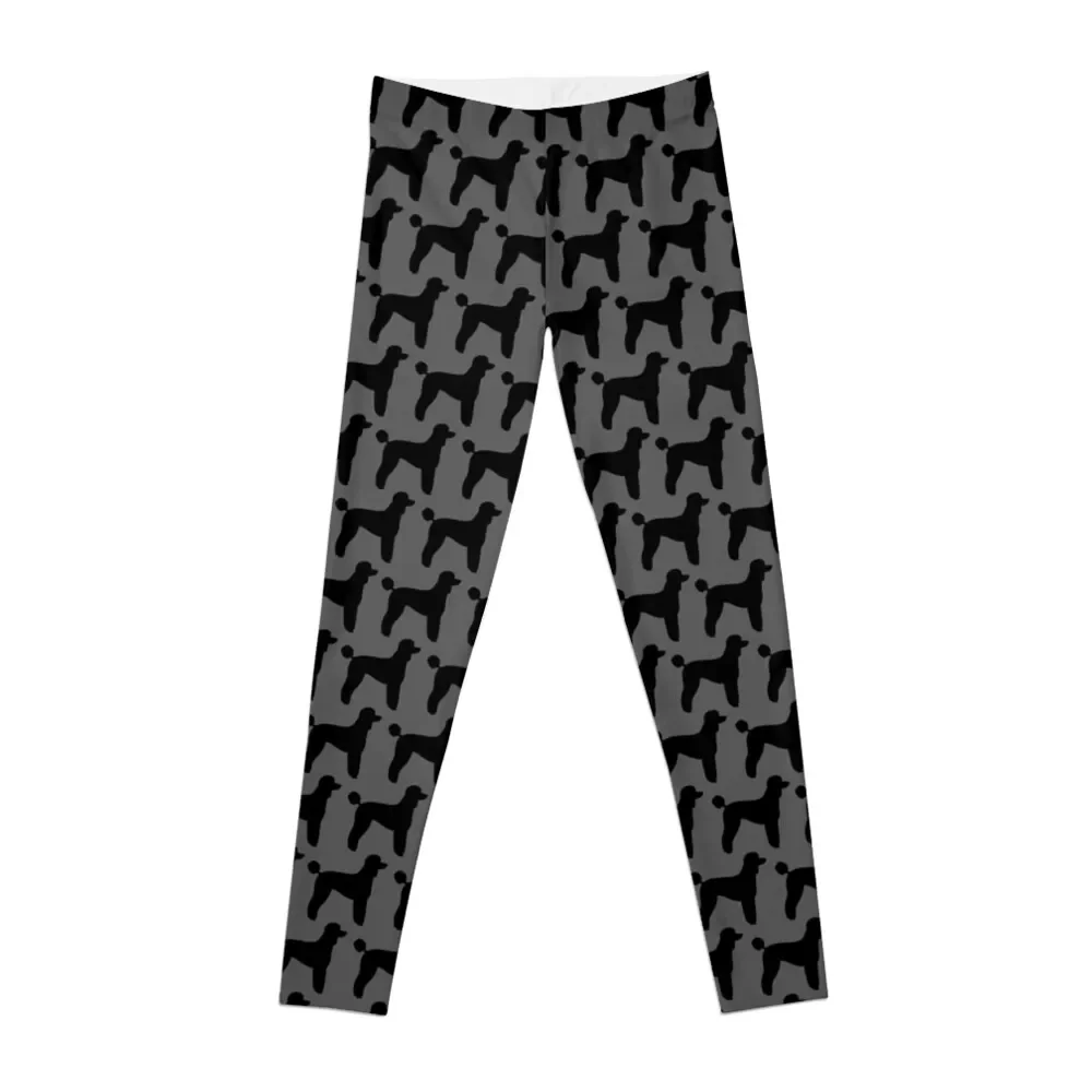 

Black Standard Poodle Silhouette(s) Leggings sporty woman gym leggins push up woman gym womans fitness set gym Womens Leggings