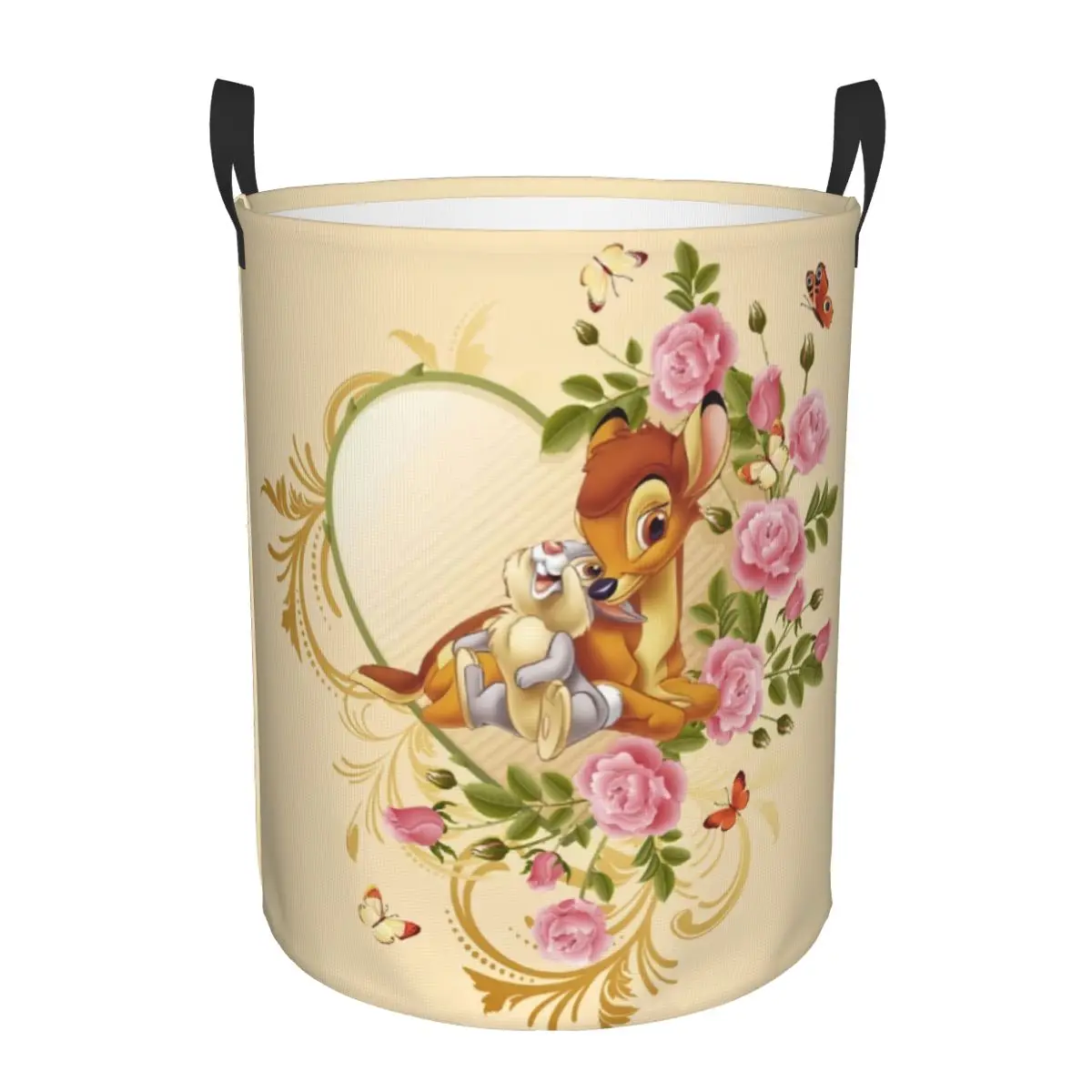 Bambi Animated Movies Laundry Basket Collapsible Large Capacity Clothes Storage Bin Baby Hamper