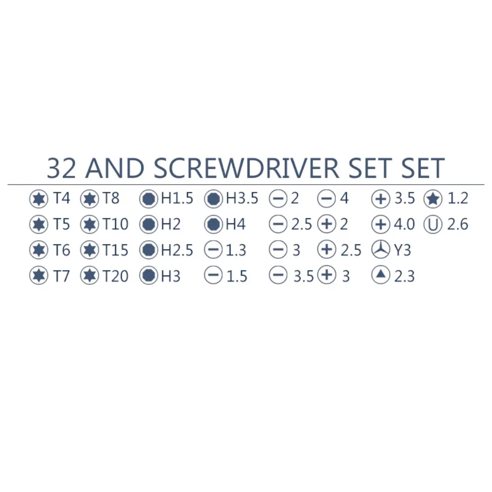 Repair Tool Set, Laptop Screen Replacement Tools KIT Screwdriver Set, Phone Opening Screwdriver Set, 32Pcs