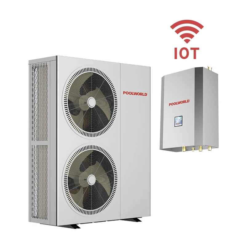 R32 Split Air Source Heat Pump Split System R32 230V Inverter Home Pool Hotel Hot Water Heating Unit Energy Saving Outdoor Water