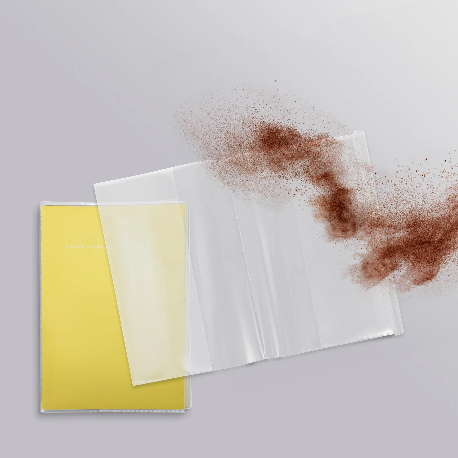 Custodia protettiva per copertina trasparente da 10 pezzi, larghezza regolabile, protezione per libri in plastica trasparente per libri di testo con copertina rigida