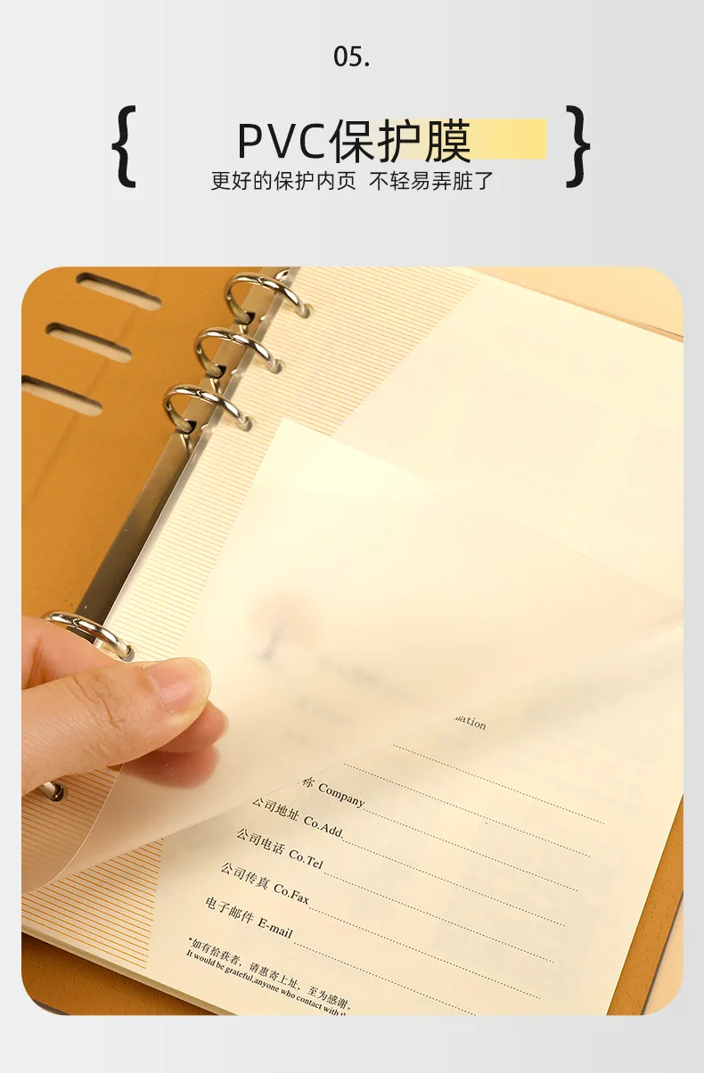 Simple Office A5/B5 Notebook Gift Loose Leaf Vintage Planner Notebooks Creative Buckle Ring Thick Notepads Account Writing Pads