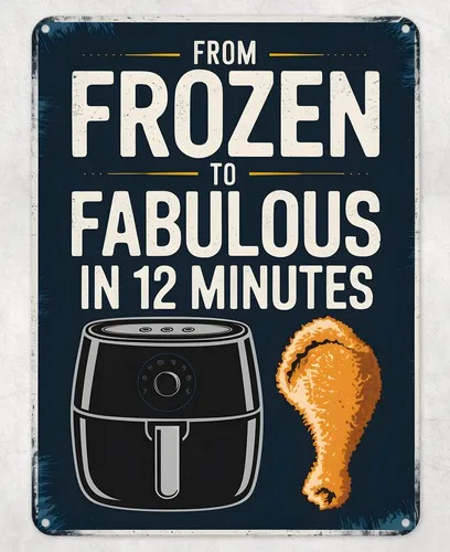 Fabulous Air Fryer Metal Poster Wall Tin Sign Man Cave Shed Home Plaque --Tin Sign