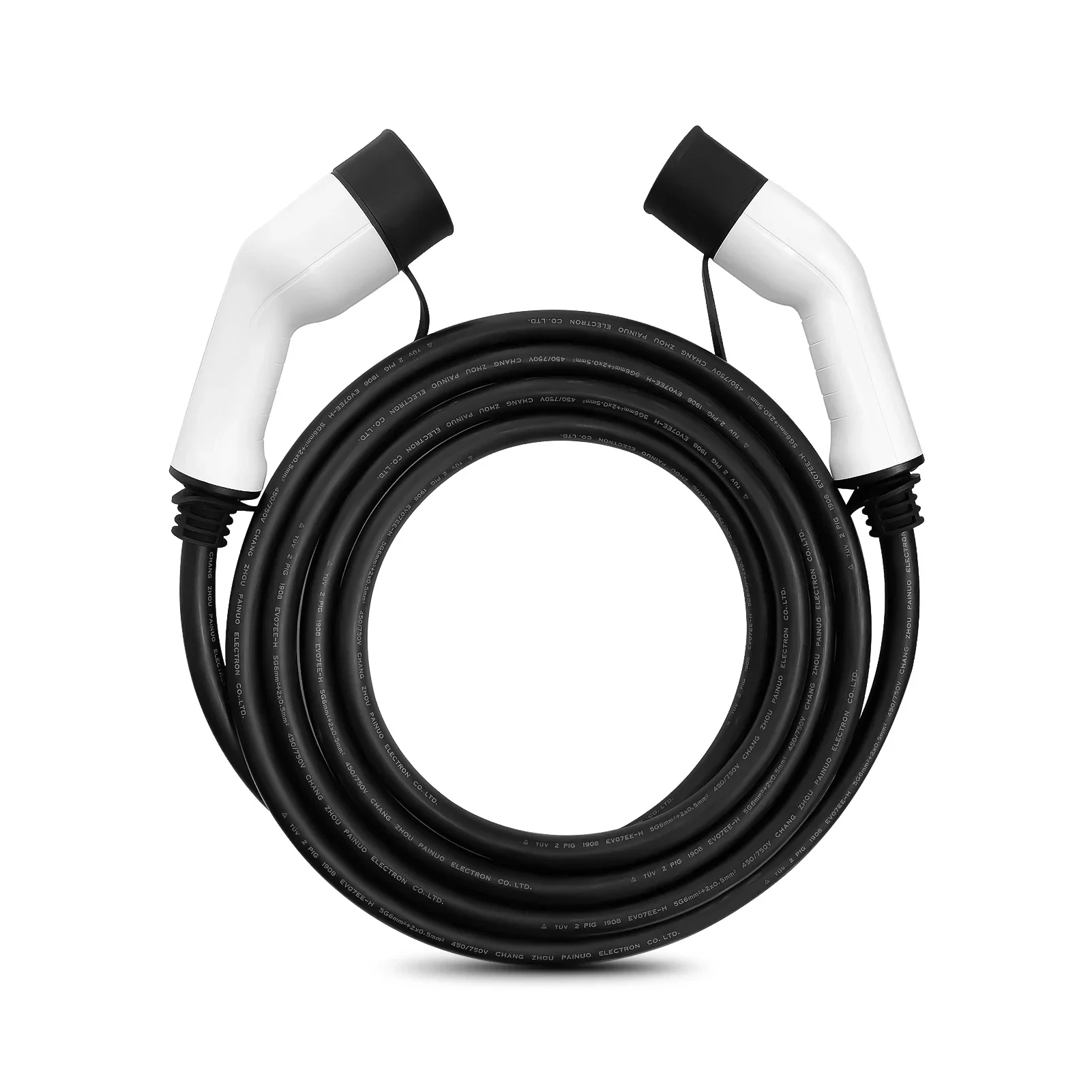 Cable de carga EV portátil 32A 22KW cargador de coche eléctrico trifásico 3.5KW 16A Kit EVSE monofásico Cable EV tipo 2 a tipo 2 IEC62196-2