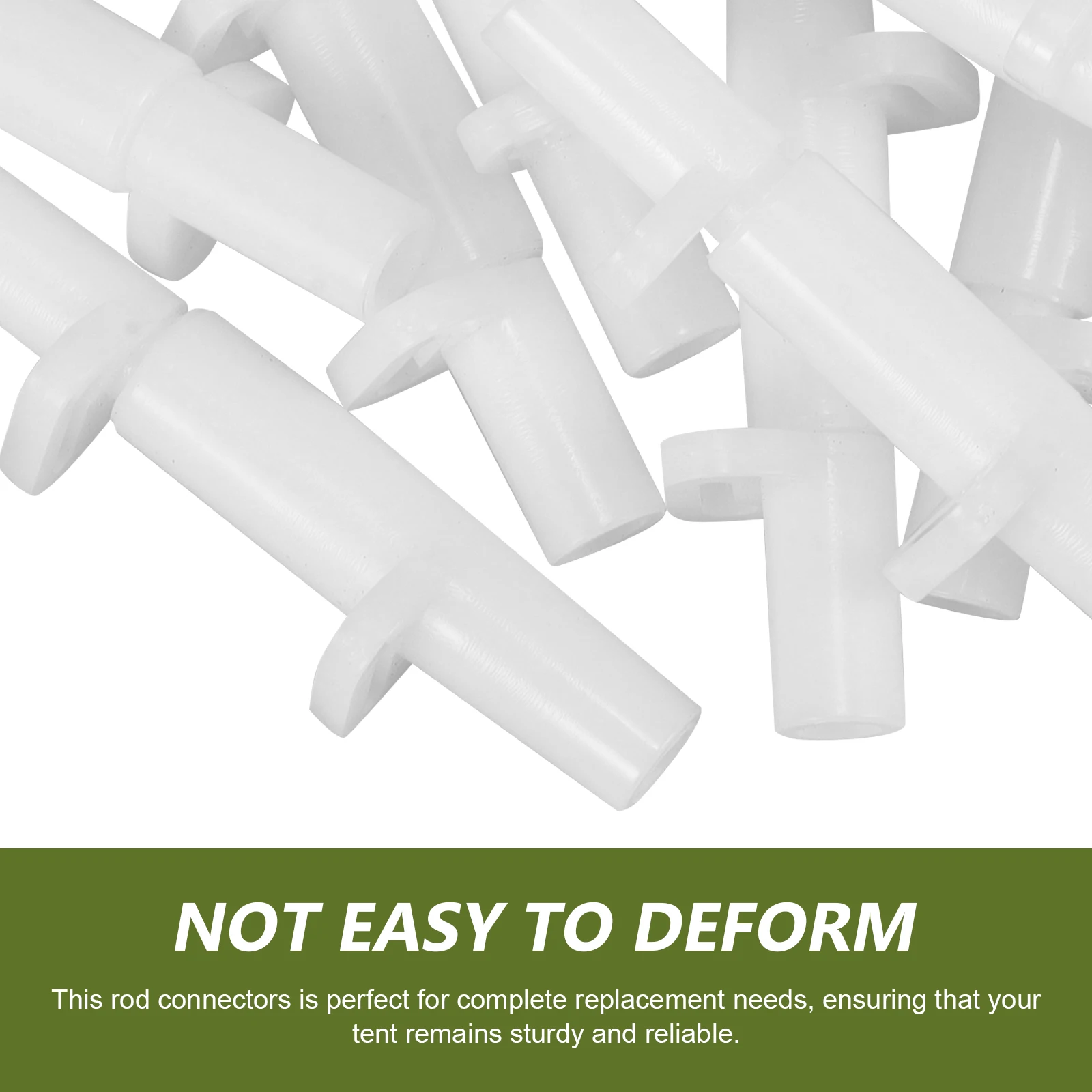 

20pcs Covers 5mm Plastic Fitting Connector Adapter Tent Rod Connector Adapter Camping Tent Pole Replacement Parts