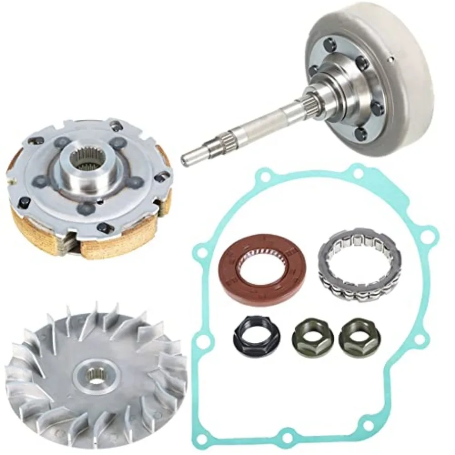 marddpair Primary Sheave Pad Shoe with Gasket Clutch Drum Housing Replacement for Yamaha Rhino 660 Grizzly YFM660 5KM-17611-00-