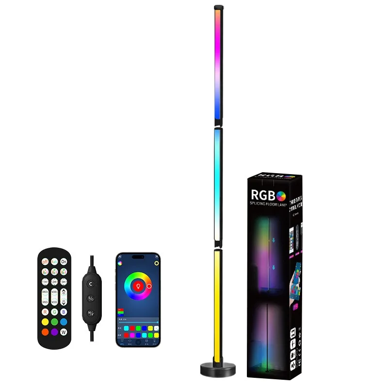 

Naxilai Bright 10W LED Floor Lamp for Living Room,Stepless Adjustable,Color Changing & Standing Lamp with Remote Control