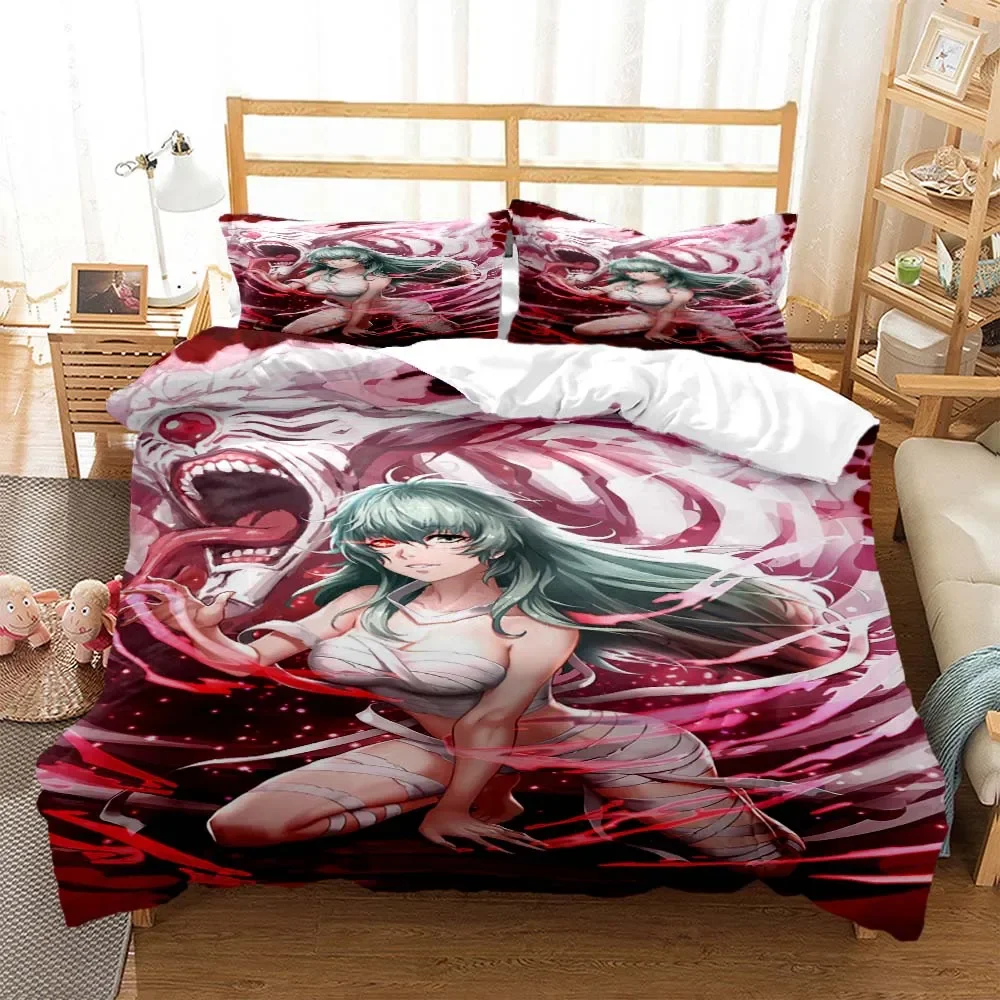 

Tokyo Ghoul Digital Print Polyester Bedding Sets Child Kids Covers Boys Bed Linen Set for Teens bedding set king size