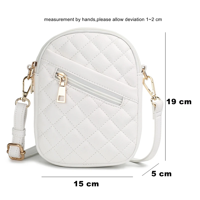 Small Shoulder Bags for Women Handbag PU Waterproof Fashion Bag Solid Zipper Handbag Crossbody Casual Rectangle Female Pocket