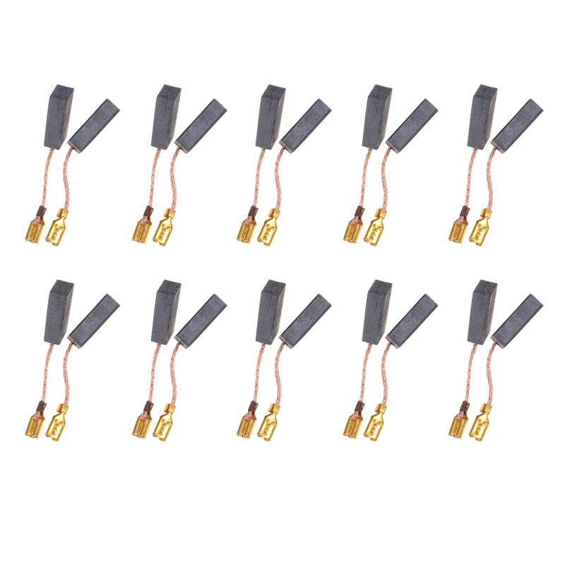 20Pcs/Lot  Copper Motor Carbon Brushes Set Tight Copper Wire For Electric Hammer/Drill Angle Grinder