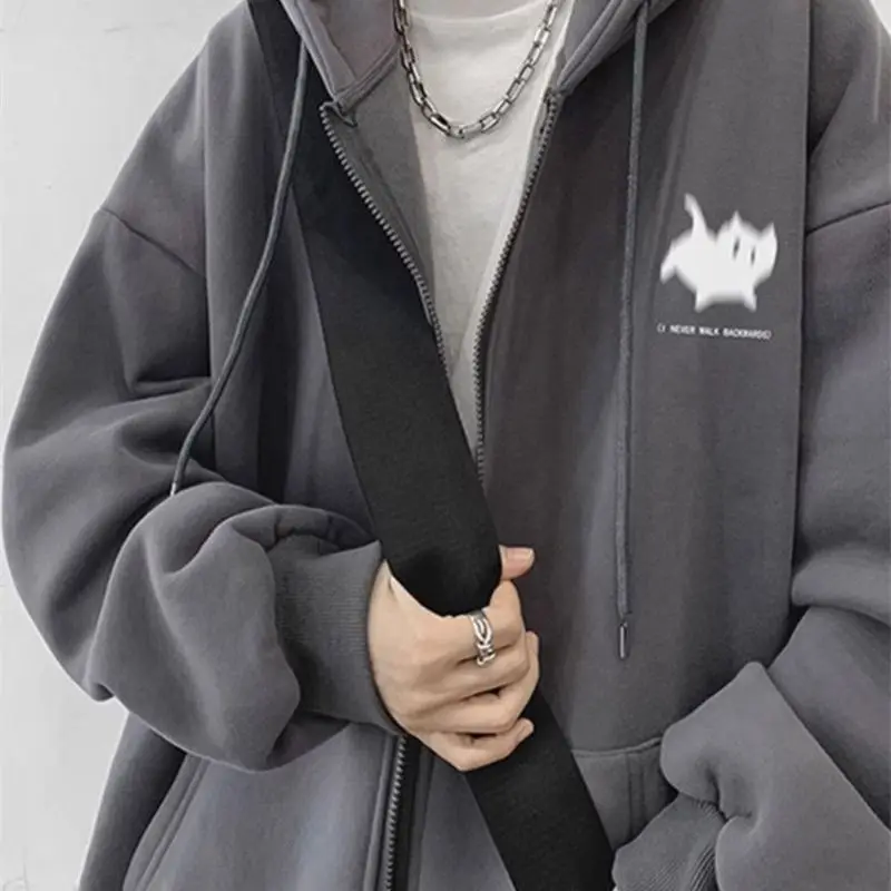 Hoodies Masculinos com Capuz, Térmicos, com Estampa de Caveira, Meio Zíper, para Outono, Fitness, Estilo Minimalista, Simples, Streetwear, Macios, Que