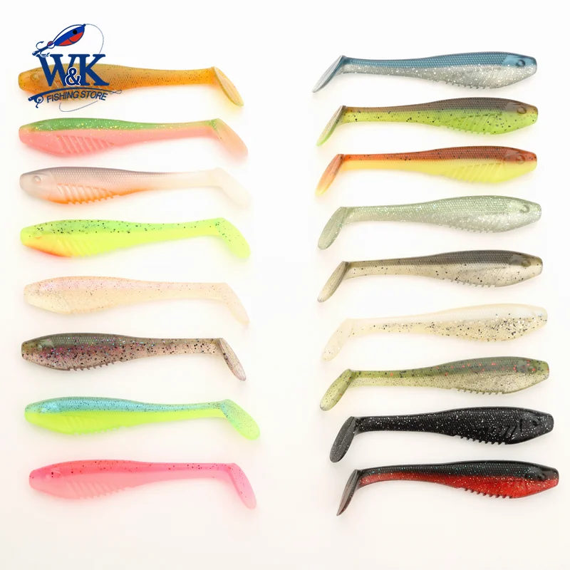 13cm Swimbait 4pcs Soft Bait 8 Colors Premium Fishing Accessories with UV Glow Soft Lure 5.1 inch 17g Soft Bait Swing Shad Lure