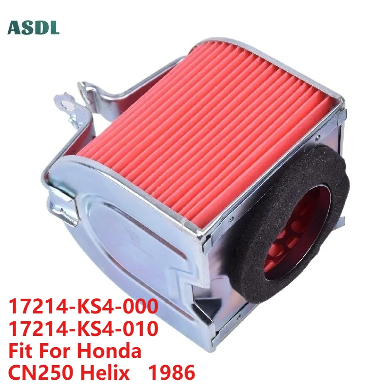 

Motorcycle Engine Air Filter Cleaner for HONDA Scooter CN250 Helix 250 1986 17214-KS4-000 17214-KS4-010 CN 250 Motorcycle Parts