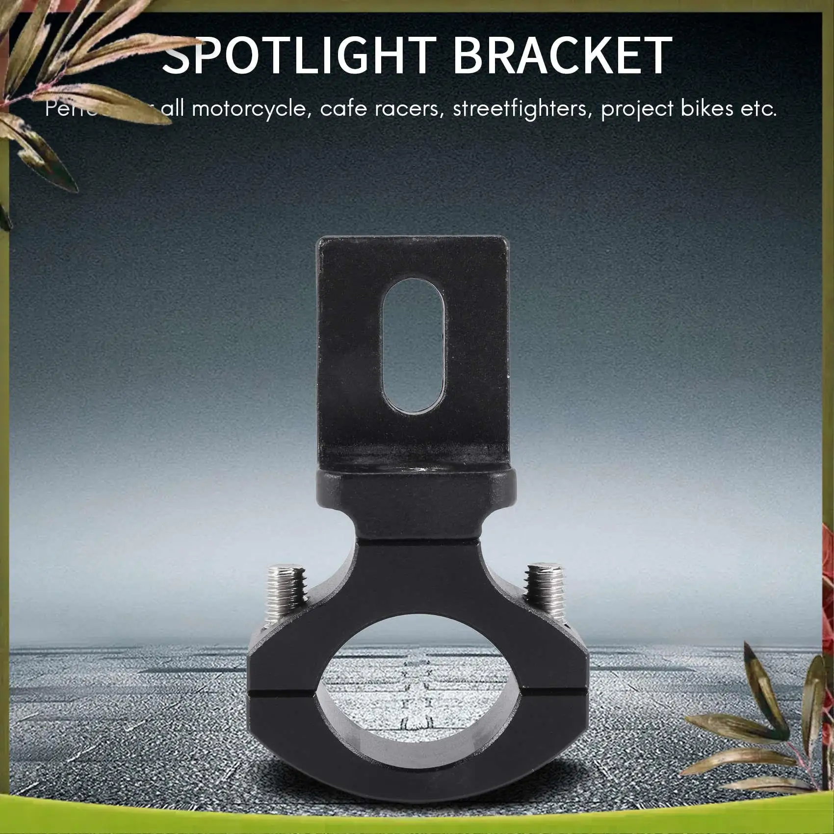 AB98-Universal Handlebar 22 25Mm 7/8 Inch Motorcycle Headlight Bracket Spotlight Tube Clamp For Cafe Racer Chopper,TG81