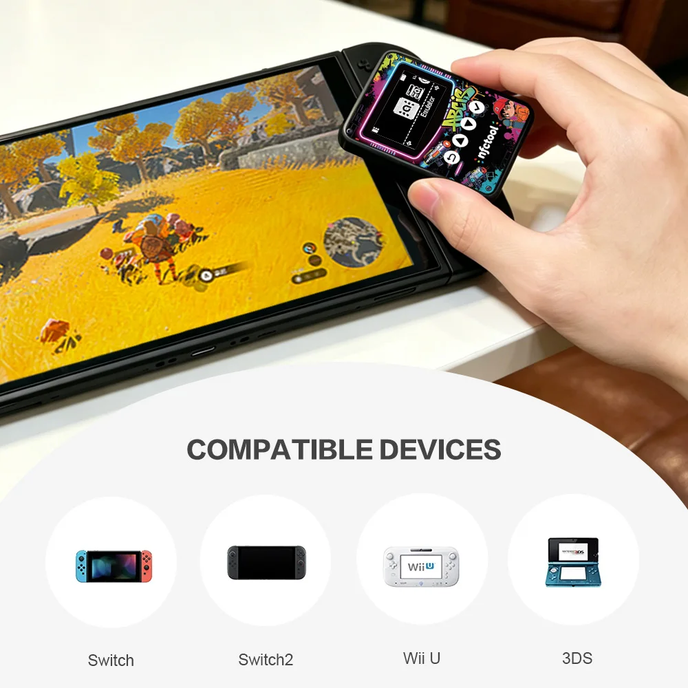New Smart NFC Emulator for Amiibotool Pixl.Js Infinite Card Swipe Universal Writer for Switch2/Switch WiiU 3DS Game Accessories
