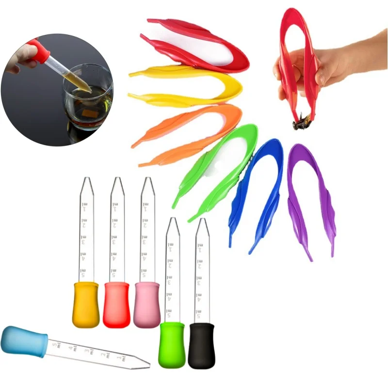 مغذيات الحيوانات الأليفة للأطفال في الهواء الطلق مقاطع ملونة الحشرات ألعاب تجريبية صغيرة ملحقات العلوم والتعليم التنويرية